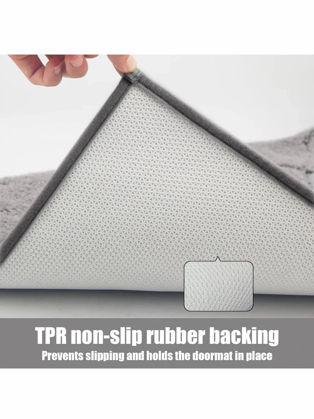 PlushLt GrayBathroom🛁Kitchen👩‍🍳Runner Rug24